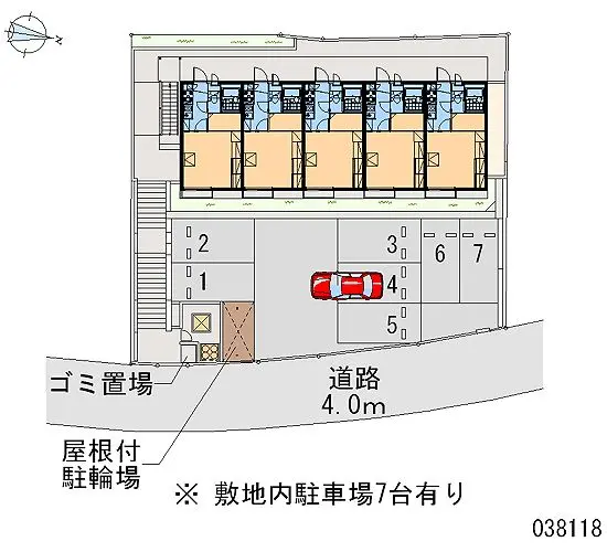 ★手数料０円★三木市自由が丘本町３丁目　月極駐車場（LP）